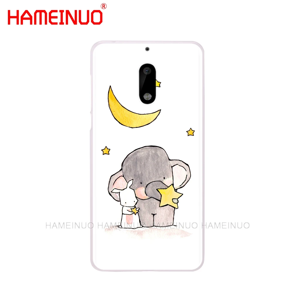HAMEINUO мультфильм милый слон и Кролик чехол для телефона Nokia 9 8 7 6 5 3 Lumia 640 640XL