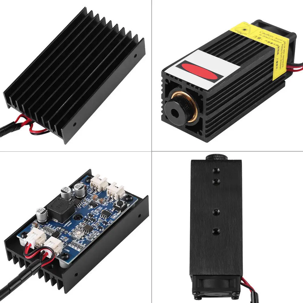 450nm 15 Вт лазерный модуль W вентилятор радиатора поддержка ttl ШИМ для DIY лазерный гравер