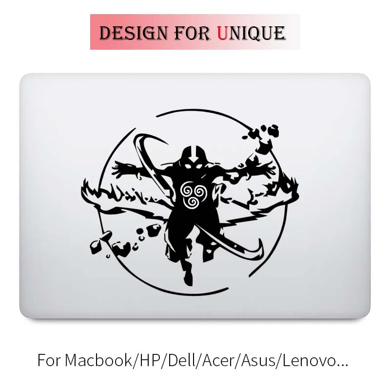 Последний Airbender Аватар наклейка для ноутбука Apple Macbook Наклейка Pro Air Retina 11 12 13 15