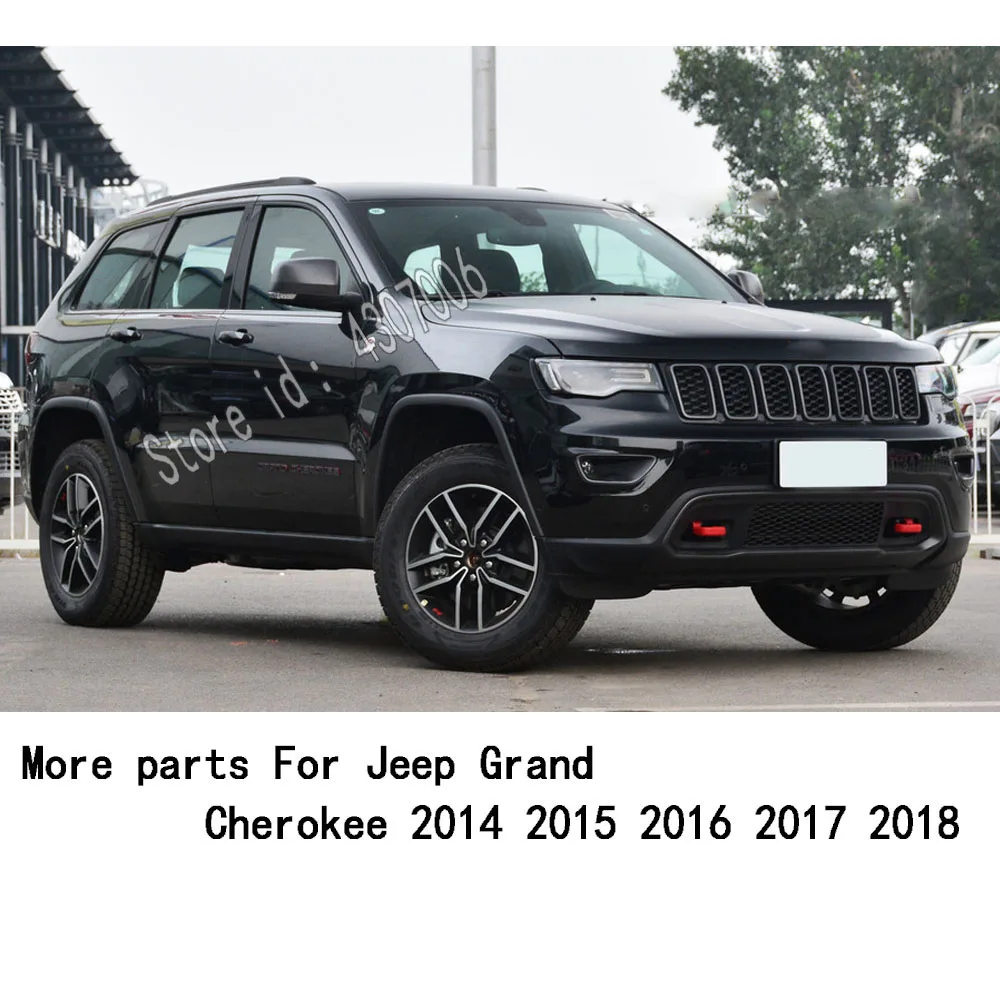 

For Jeep Grand Cherokee 2014 2015 2016 2017 2018 2019 Car Body Trim ABS Chrome Car Rear Glass Wiper Nozzle Tail Window Frame