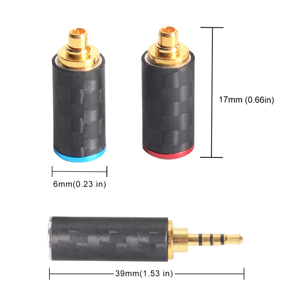 OKCSC DIY Наушники Аксессуары для кабелей MMCX 0,78 мм A2DC разъем разделительный ползунок Набор 2,5 мм 3,5 мм 4,4 мм сбалансированный штекер выходной комплект