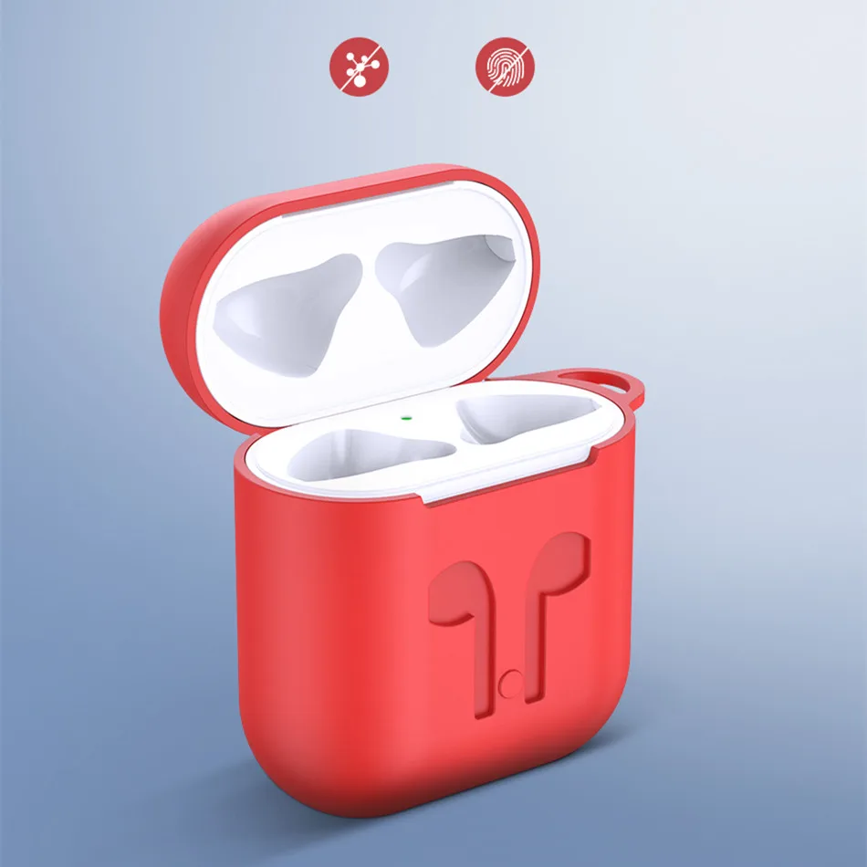 Чехол для наушников с зарядным устройством NTSPACE чехол Apple Airpods Air Pods мягкий