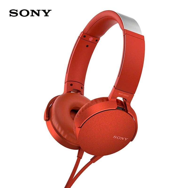 Оригинальные наушники SONY MDR XB550AP сабвуфер для телефонных звонков проводная