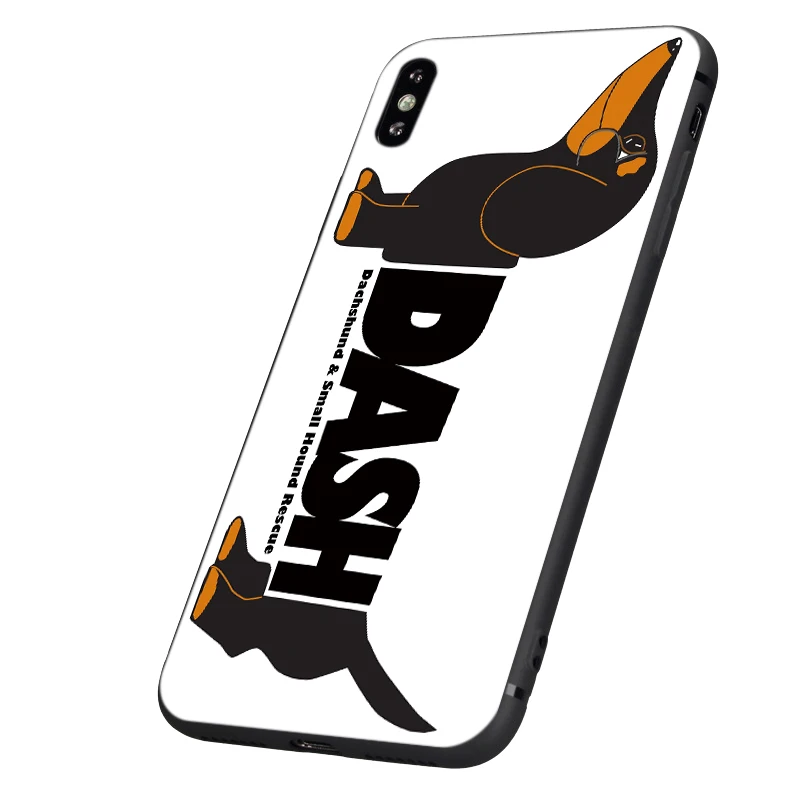 Черный чехол из ТПУ для iphone 5 5s se 6 6s 7 8 plus x 10 силиконовый XR XS 11 pro MAX Такса doxie dog |