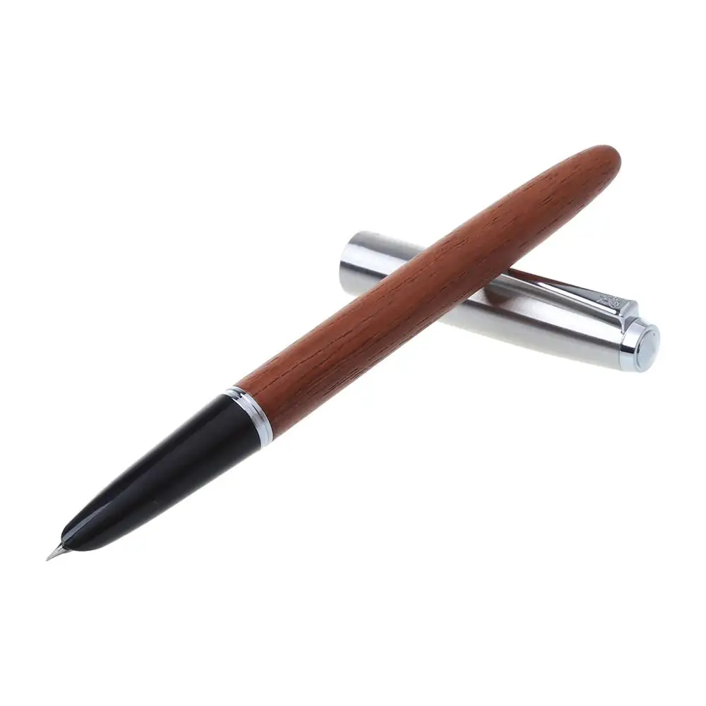 1 шт. JINHAO, винтажная стальная металлическая крышка, деревянный баррель, авторучка, 0,38 мм, перо, бизнес, офис, подарок, канцтовары, офисные, школьные принадлежности - Цвет: 45
