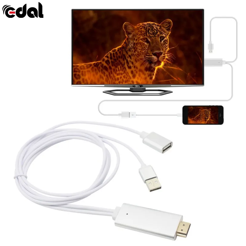 Кабель HDMI HDTV кабель адаптера AV 8 Pin/Micro USB к 1080P для iPhone 5 6 S Plus Android Samsung Xiaomi LG |