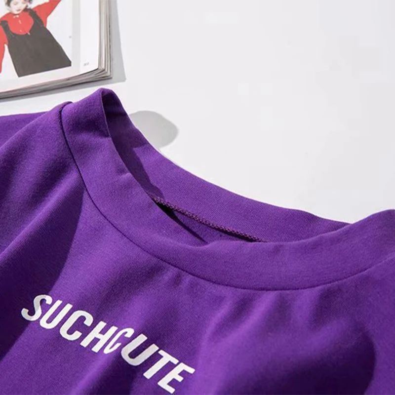 HLMFS Sexy Women Summer sexy letter cross purple Tops tunic t-shirts 2019 fashion short Sleeve Bodycon Bandage Crop tshirt | Женская