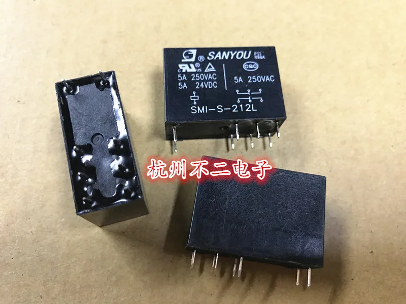 

Реле SMI-S-212L 8 футов, две группы преобразования 5A250V для HRM1H-S-DC12V-C