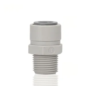 Наружная резьба NPT 38 дюйма-трубка с наружным диаметром 38 дюйма, водный быстроразъемный соединитель, прямой плотный Соединительный двойной уплотнительный фитинг для труб из полиэтилена