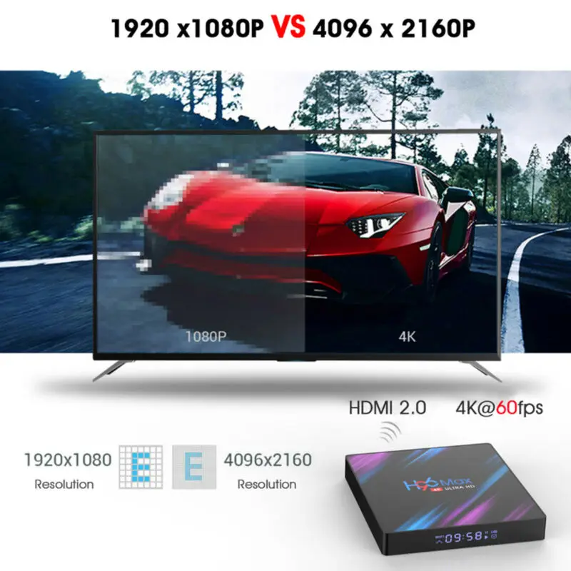 ТВ приставка H96 MAX RK3318 Android 9 0 4 Гб + 64 ГБ четырехъядерный процессор 4K Smart BT