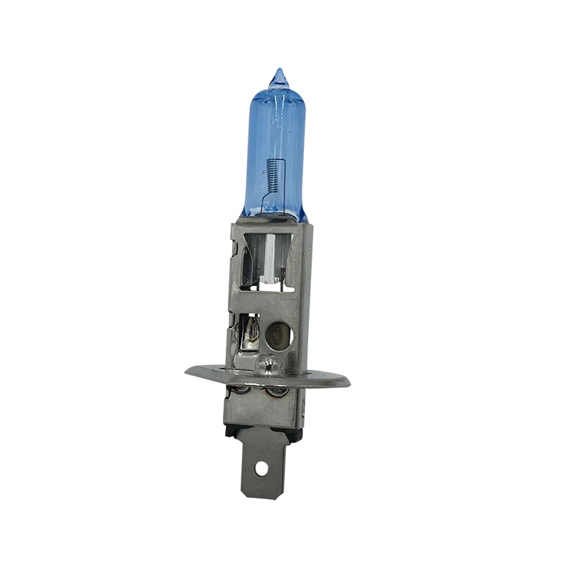 Eliteson 2 шт./лот 12 V 55 W фар автомобиля Лампа 6000 K H1 Галогенные желтый H1 лампы кварцевые Стекло авто свет супер белый
