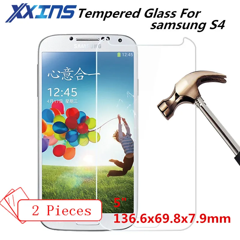 2 шт закаленное стекло для samsung Galaxy S4 i9500 i9505 GT I9500 экран телефона защитная 5