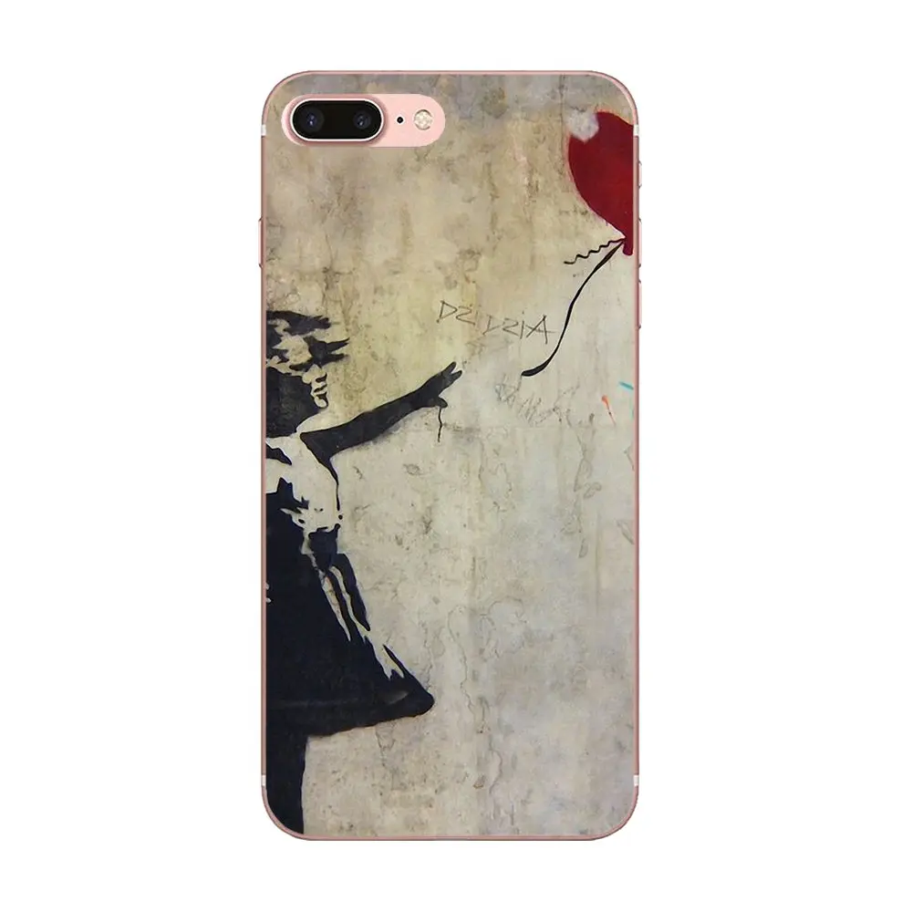Чехол для телефона из ТПУ чехол Banksy Girl с воздушным шариком LG G2 G3 G4 G5 G6 G7 K4 K7 K8 K10 K12 K40