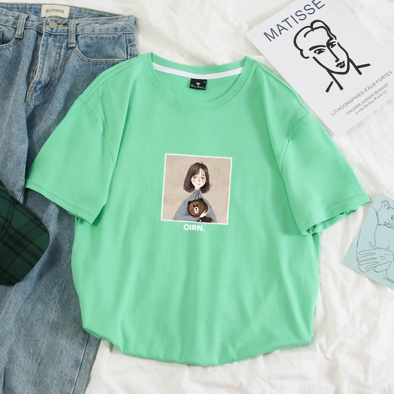 Футболка мужская и женская хлопковая однотонная с коротким рукавом круглой шеей