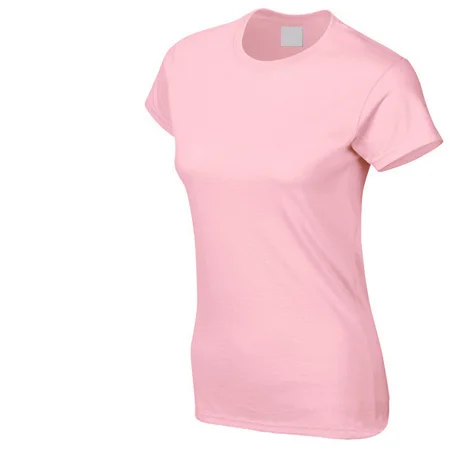 20C Light Pink Новинка, женская летняя футболка, хлопок, короткий топ, футболка, Женская одноцветная футболка, Femme Blusa Camiseta, футболки с коротким рукавом - Цвет: 20C Light Pink