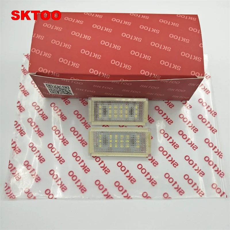 

SKTOO Error Free Pair 18 LED 6000K For HID License Plate Light For BMW E46 4D 4Doors 323i 325i 328i 99-03