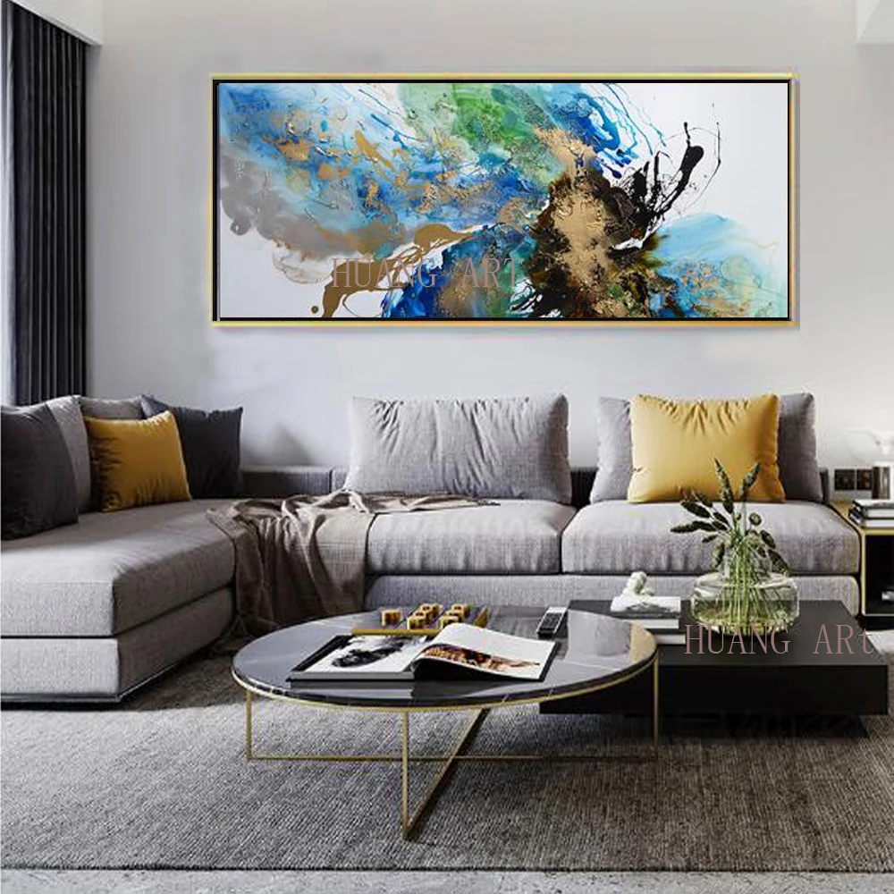 

Selling the famous Chinese painter zhao common modern hand-painted oil painting abstract at home sitting room