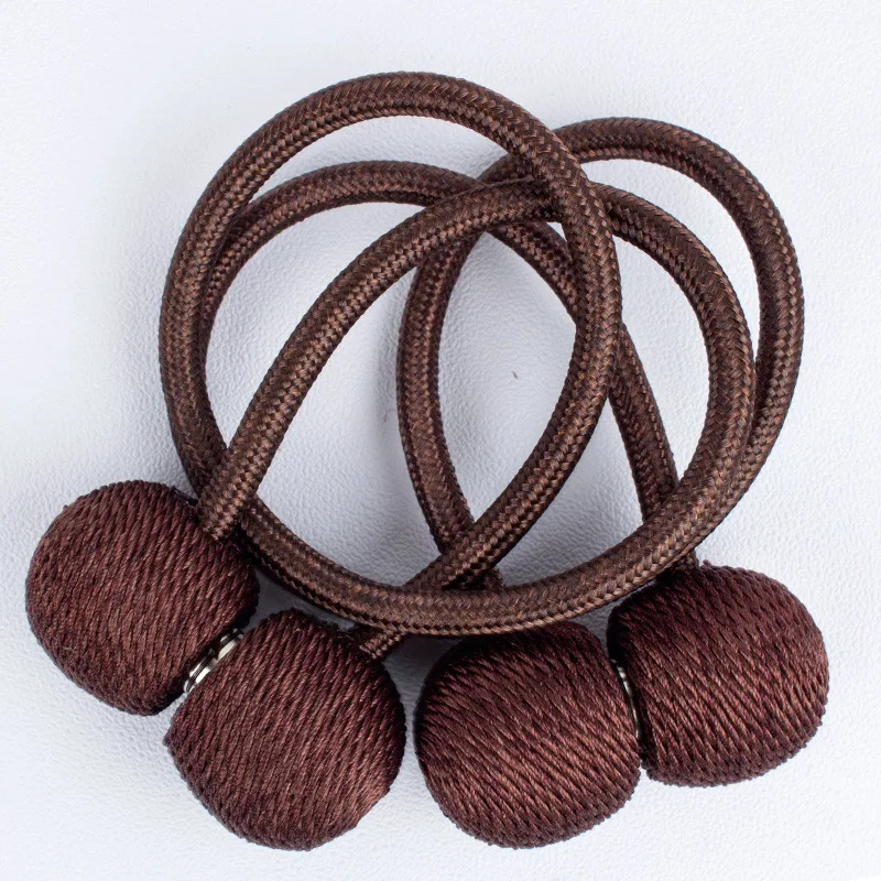 

2019 New Magnetic Pearl Ball Curtain Tiebacks Tie Backs Holdbacks Buckle Clips Accessory Curtain Tieback