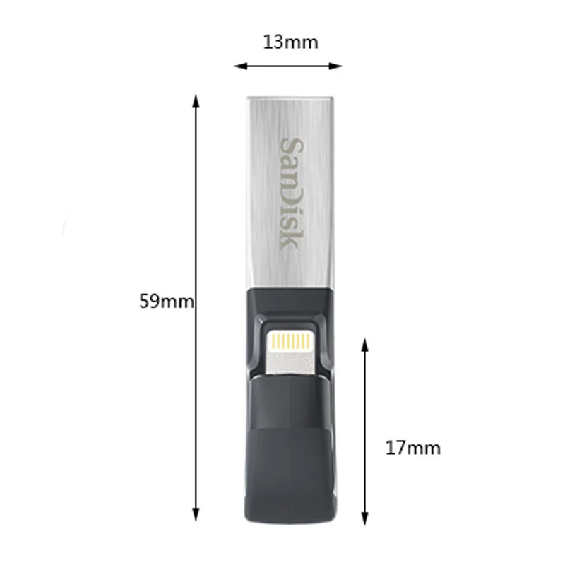 SanDisk iXPand OTG USB флеш-накопитель 32 Гб 64 3 0-lightning MFi cle Флешка 128 ГБ для iPhone iPad | Компьютеры