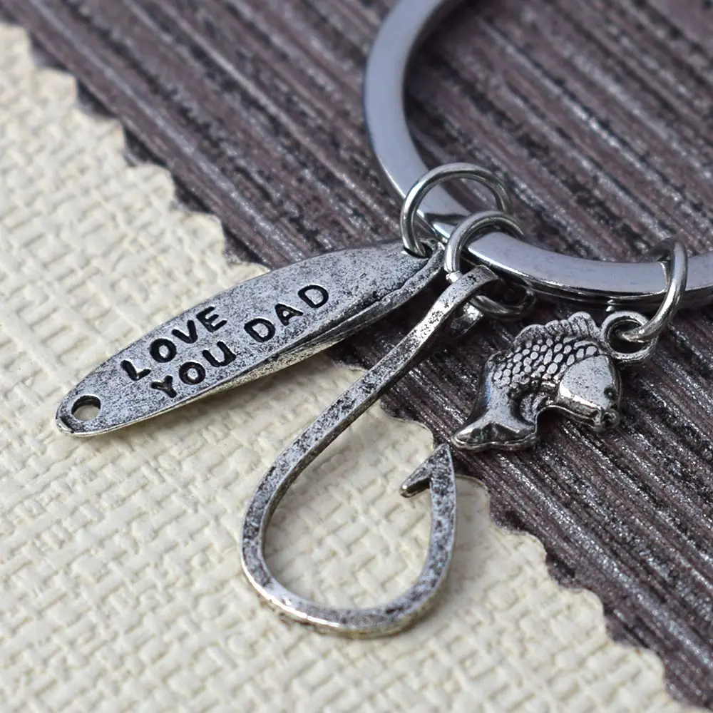 Креативная рыболовная приманка ручной работы с надписью Love You Dad подарок для отца