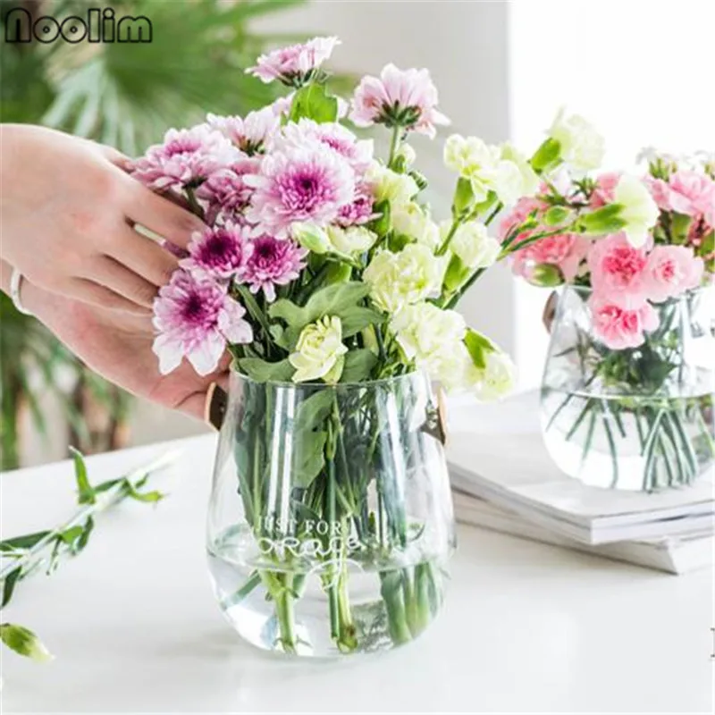 Портативная стеклянная ваза Английский алфавит гидропонный цветочный горшок