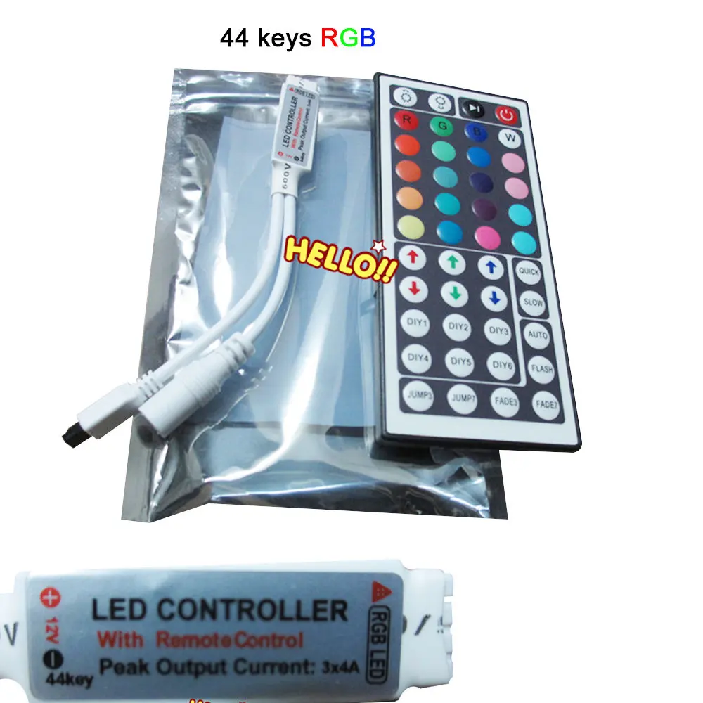17key 20key 24key 40key 44key мини беспроводной двойной цвет RGB пульт дистанционного управления RGBW для 5050 3528 Светодиодные полосы света - Цвет: 44 Keys Remote RGB