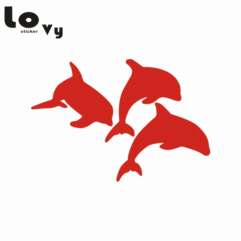 Виниловая настенная наклейка Dolphins креативная мультяшная Настенная Наклейка с