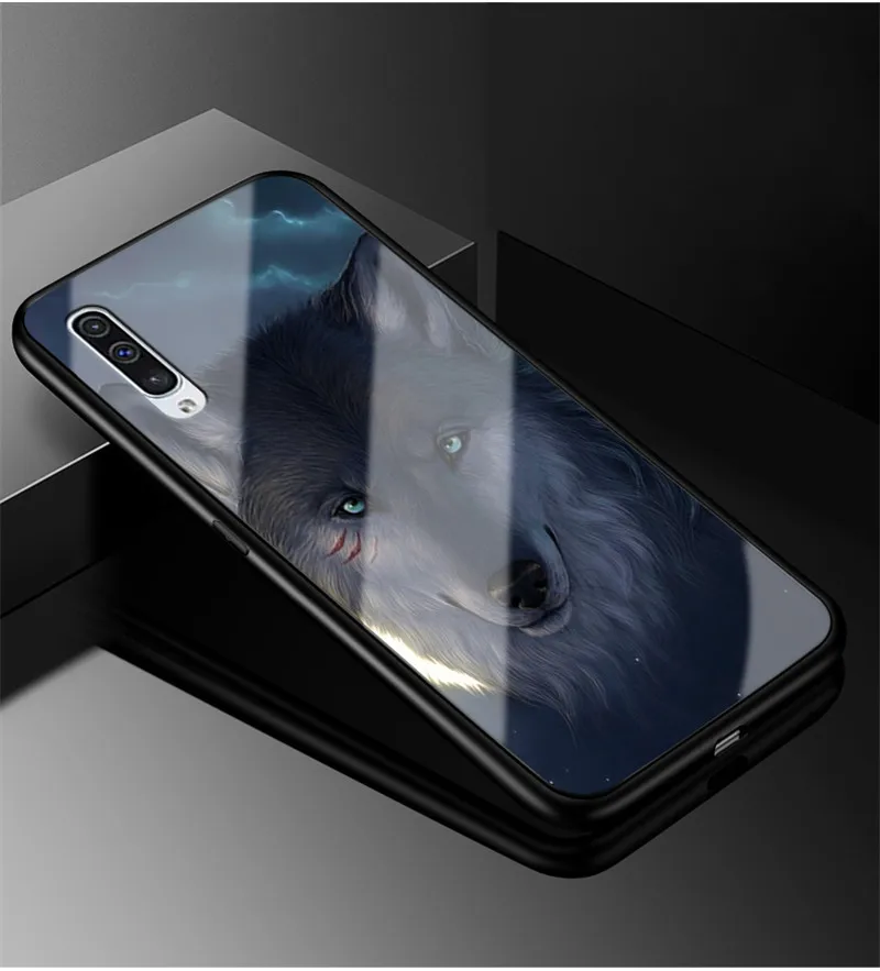 as photo 1 6," Funda для samsung Galaxy A50 чехол стекло твердая задняя крышка чехол для телефона для samsung Galaxy A50 чехол TPU рамка A 50 Coque - Цвет: as photo 1