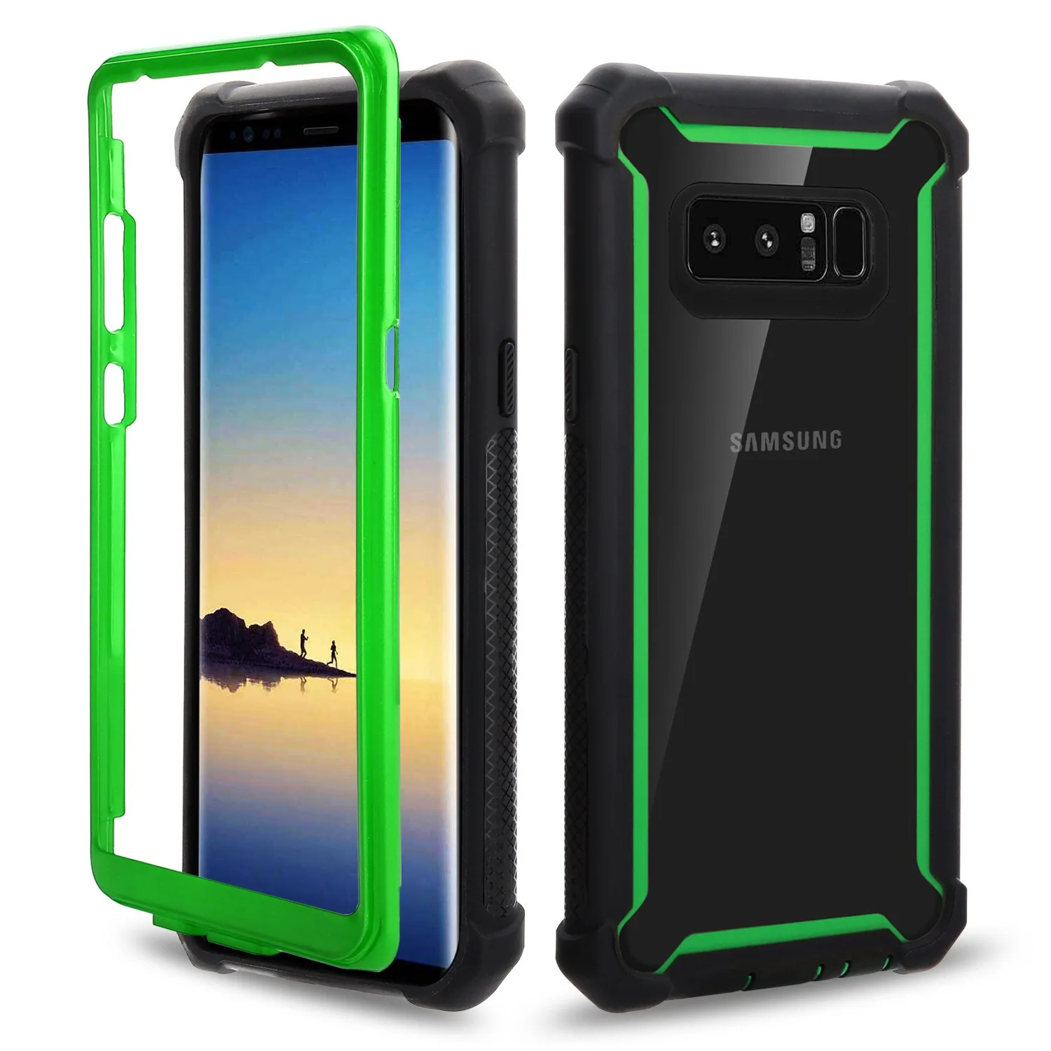 Противоударный прозрачный чехол накладка для Samsung Galaxy S10 S10Plus S10Lite S9 S8 360 защитный