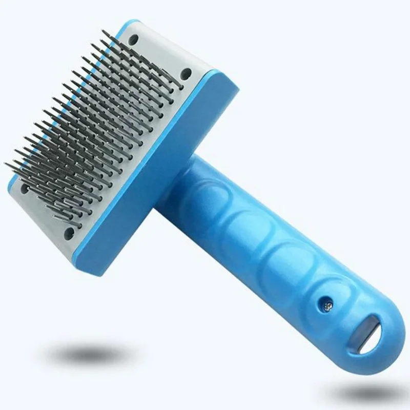 Blue cat combs Щетка для удаления волос для собак, расческа для ухода за собаками, щетка для волос, автоматическая расческа для кошек - Цвет: Blue cat combs