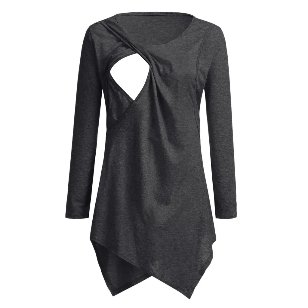 ARLONEET Maternity Loose solid blouse top Tees Ultra Soft Pregnant Seamless Nursing Breastfeeding Underwear Top g0509|Футболки| |