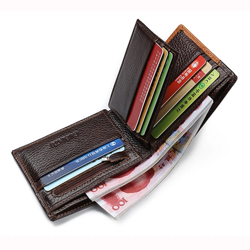 Мужской кожаный кошелек наивысшего качества брендовый роскошный мужской