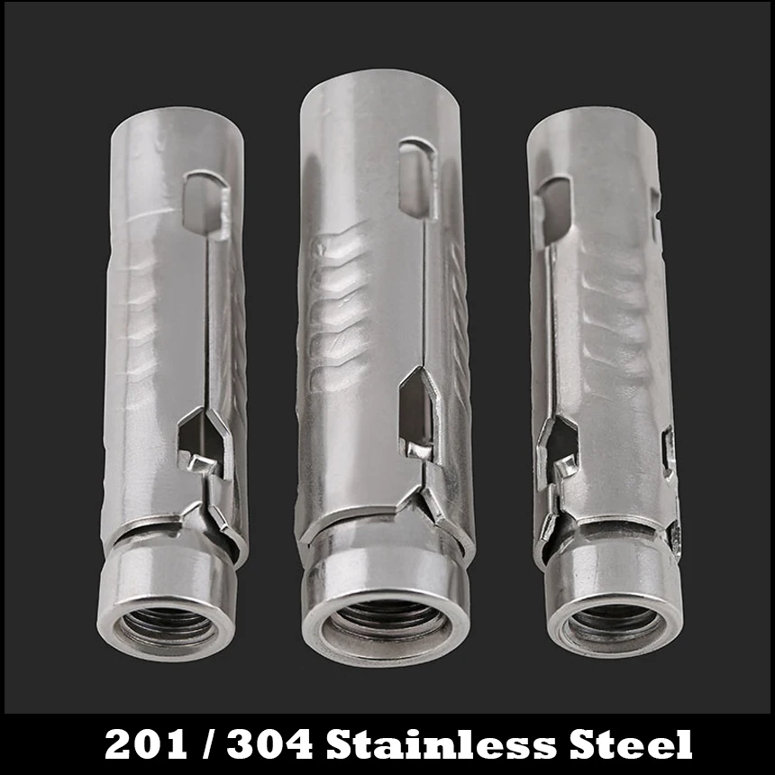 M6 M8 M10 M12 201 304 нержавеющая сталь 201ss 304ss сверхмощный расширительный рукав Клин три щита анкерный болт