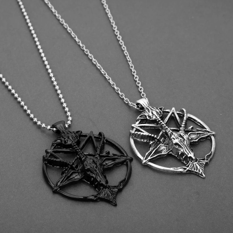 Dongsheng jewelry с изображением перевернутой пентаграммы козы ожерелье подвеской в