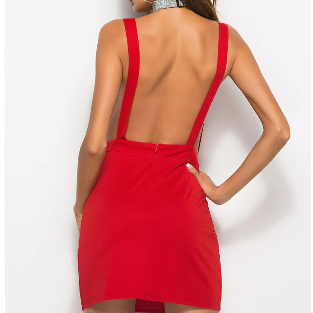 Сексуальные вечерние платья женские спагетти ремень глубокий v-образный вырез