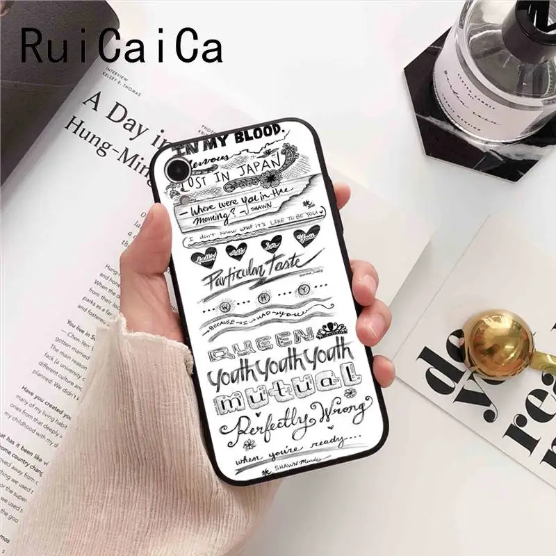 Чехол для телефона Ruicaica Singer Шон Мендес Magcon черный мягкий чехол iPhone 8 7 6 6S 6Plus X XS MAX 5