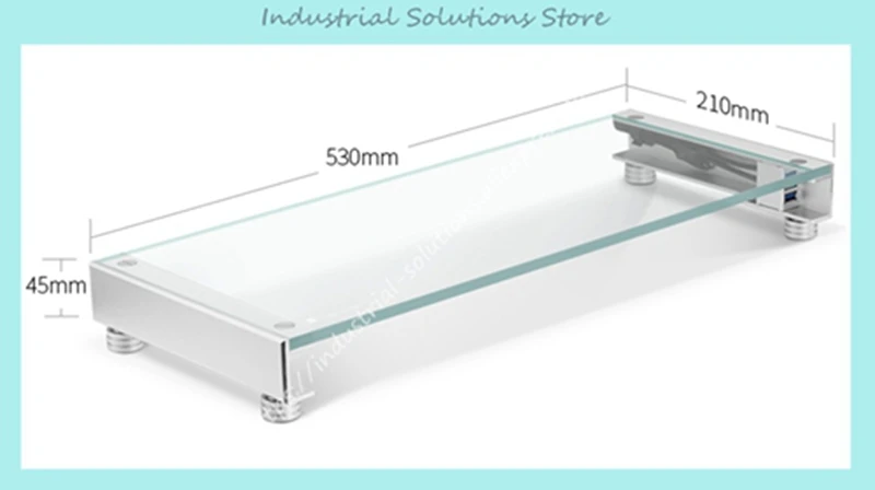 

JONSBO GA-01 Display Bracket Base All Aluminum Bracket Toughened Glass Luminous Platform