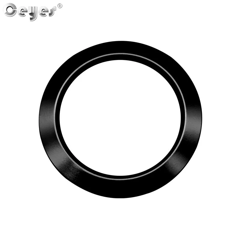 Black Start Ring Ceyes, наклейки для стайлинга автомобилей, кнопка запуска двигателя, крышки, кольца зажигания, аксессуары, чехол для Ford Explorer Edge Mustang Fusion - Название цвета: Black Start Ring