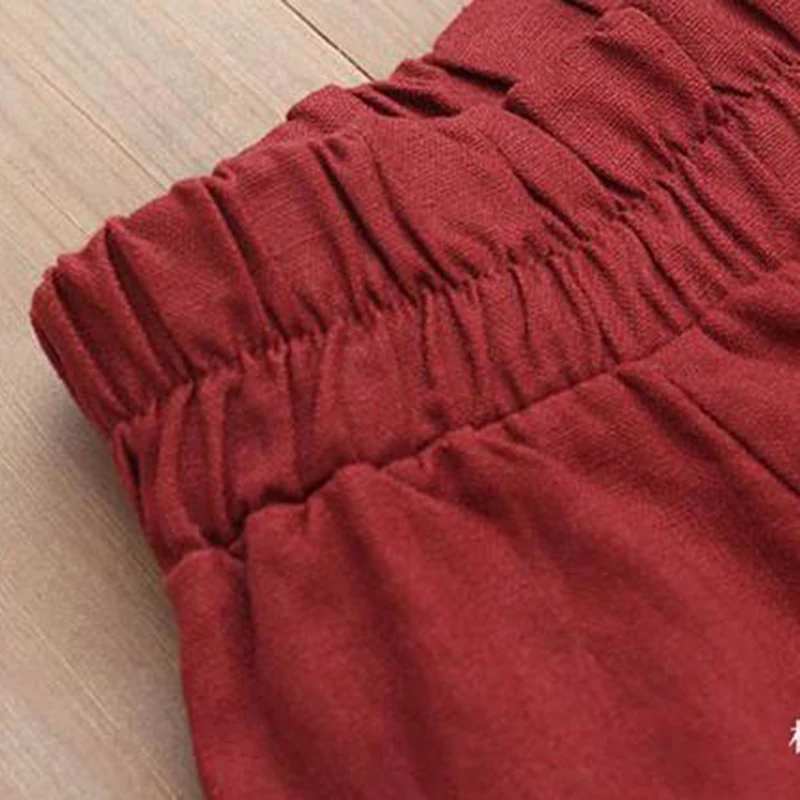 Женская винтажная длинная юбка F196 однотонная с эластичной талией средней длины