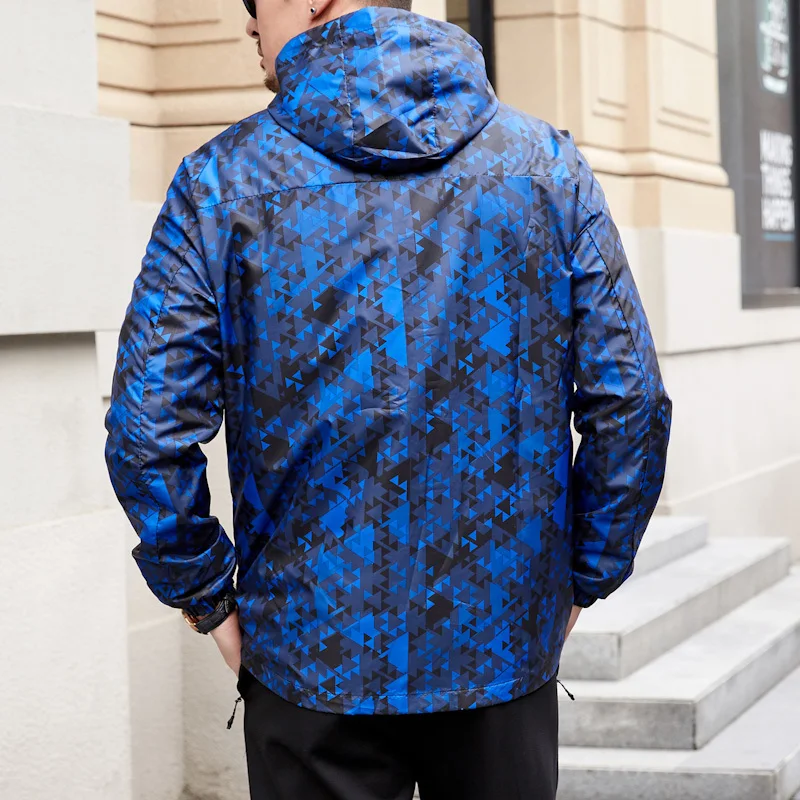 2019 Осенняя новая куртка с капюшоном и длинными рукавами мужская бомбер в