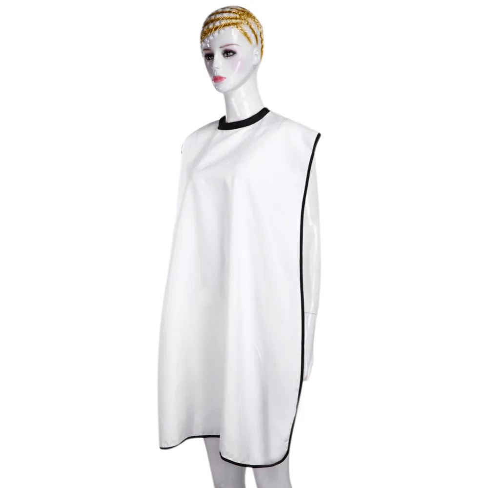 Черная Парикмахерская накидка фартук для салона стрижки волос ткань взрослых