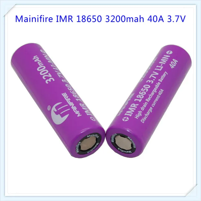 4 шт. батарея mainifire 18650 imr Высокая дренажная батарея литиевая батарея 3,7 V 3200mAh