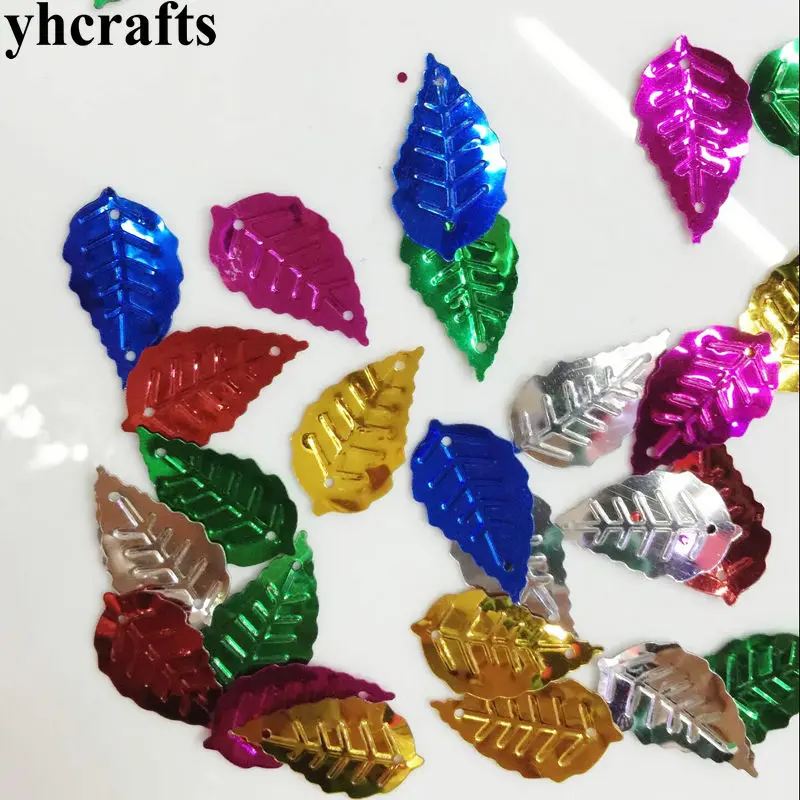 25 г/лот 13x25 мм лист с отверстием блесток ремесленный материал детский сад ремесла