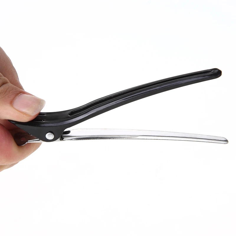 12 шт./компл. черные пластиковые профессиональные салонные зажимы для волос