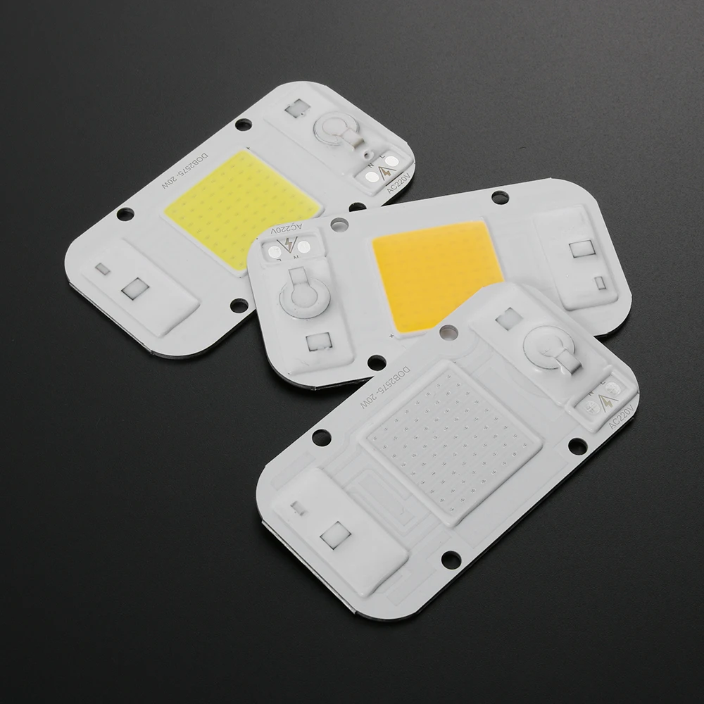 1 шт. светодиодный чип лампа COB SMD прожектор AC 220 В DOB чип для светодиодной лампы Beans Smart IC 20 Вт 30 Вт 50 Вт белый/теплый энергосберегающий светильник