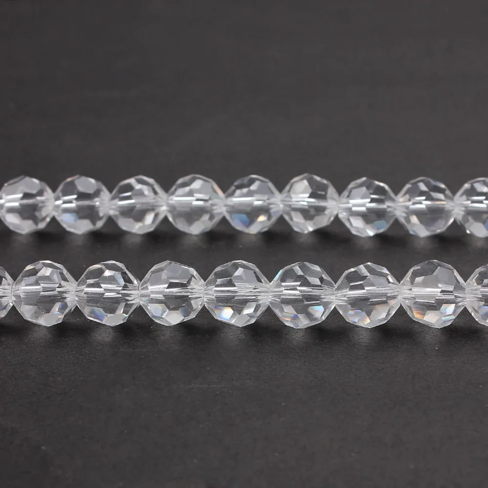 MEIBEADS красивые великолепные натуральные прозрачные граненые круглые бусины для изготовления ювелирных изделий