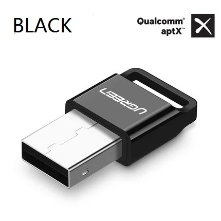 Черный UGreen USB интерфейс Bluetooth 4,0 адаптер компьютер ноутбук Настольный приемник APTX аудио передатчик - Цвет: Черный