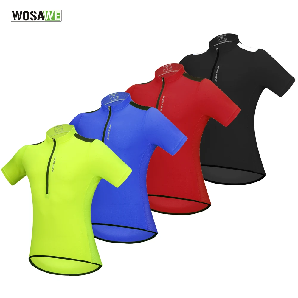 WOSAWE Vélo 2018 Pro Team Mtb Джерси воздухопроницаемость Half Zip Майо с короткими рукавами