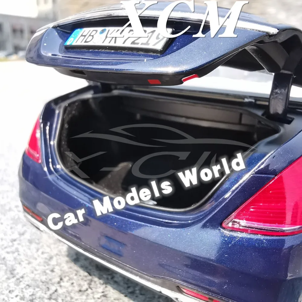Модель автомобиля под давлением для Norev S-Class A M G-Line 2018 (синий) 1:18 + небольшой