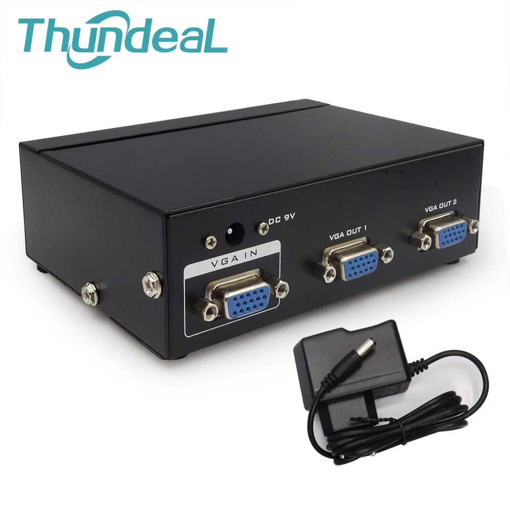 Thundeal VGA Splitter Box монитор 350 мГц 1 в 2/4/8 из Усилитель Extender проектор XGA svga UXGA Smart решение